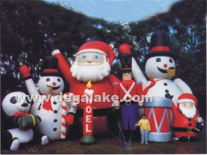 Giant Inflatable Merry Christmas World